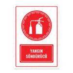 UL1634 - Yangın Söndürücü İkaz ve Uyarı Levhası