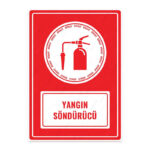 UL1635 - Yangın Söndürücü İkaz ve Uyarı Levhası