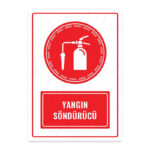 UL1636 - Yangın Söndürücü İkaz ve Uyarı Levhası