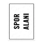 UL1753 - Spor Alanı İkaz ve Uyarı Levhası