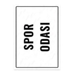 UL1754 - Spor Odası İkaz ve Uyarı Levhası