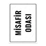 UL1758 - Misafir Odası İkaz ve Uyarı Levhası