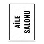 UL1763 - Aile Salonu İkaz ve Uyarı Levhası