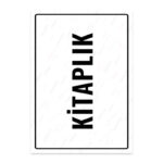 UL1771 - Kitaplık İkaz ve Uyarı Levhası