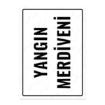 UL1815 - Yangın Merdiveni İkaz ve Uyarı Levhası