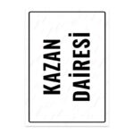 UL1828 - Kazan Dairesi İkaz ve Uyarı Levhası