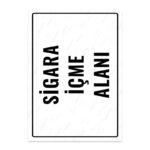 UL1832 - Sigara İçme Alanı İkaz ve Uyarı Levhası