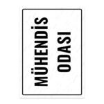 UL1836 - Mühendis Odası İkaz ve Uyarı Levhası