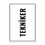 UL1837 - Tekniker İkaz ve Uyarı Levhası