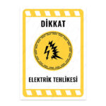 UL1937 - Elektrik Tehlikesi İkaz ve Uyarı Levhası