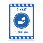 UL1940 - Ellerini Yıka İkaz ve Uyarı Levhası