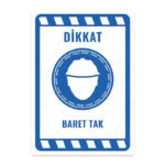 UL1953 - Baret Tak İkaz ve Uyarı Levhası