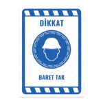 UL1958 - Baret Tak İkaz ve Uyarı Levhası