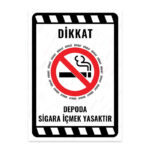 UL2007 - Depoda Sigara İçmek Yasaktır İkaz ve Uyarı Levhası
