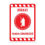 UL2275 - Yangın Söndürücü İkaz ve Uyarı Levhası