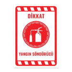 UL2277 - Yangın Söndürücü İkaz ve Uyarı Levhası