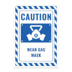 UL2314-ENG - Gaz Maskesi Tak İkaz ve Uyarı Levhası