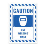 UL2317-ENG - Kaynak Maskesi Kullan İkaz ve Uyarı Levhası