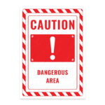 UL2321-ENG - Tehlikeli Alan İkaz ve Uyarı Levhası