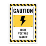 UL2323-ENG - Yüksek Gerilim Tehlikesi İkaz ve Uyarı Levhası