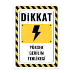 UL2323 - Yüksek Gerilim Tehlikesi İkaz ve Uyarı Levhası