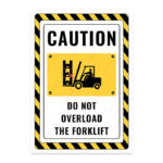 UL2333-ENG - Forklifte Aşırı Yük Yükleme İkaz ve Uyarı Levhası