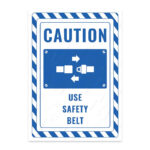 UL2343-ENG - Emniyet Kemeri Kullan İkaz ve Uyarı Levhası