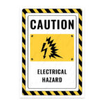 UL2344-ENG - Elektrik Tehlikesi İkaz ve Uyarı Levhası