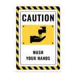 UL2346-ENG - Ellerini Yıka İkaz ve Uyarı Levhası