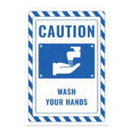 UL2347-ENG - Ellerini Yıka İkaz ve Uyarı Levhası