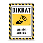 UL2348 - Ellerini Sabunla İkaz ve Uyarı Levhası