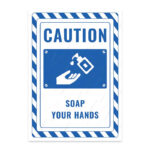 UL2349-ENG - Ellerini Sabunla İkaz ve Uyarı Levhası