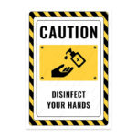 UL2350-ENG - Ellerini Dezenfekte Et İkaz ve Uyarı Levhası