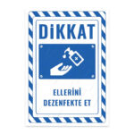 UL2351 - Ellerini Dezenfekte Et İkaz ve Uyarı Levhası