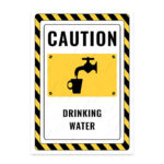 UL2352-ENG - İçme Suyu İkaz ve Uyarı Levhası