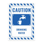 UL2353-ENG - İçme Suyu İkaz ve Uyarı Levhası