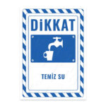 UL2355 - Temiz Su İkaz ve Uyarı Levhası