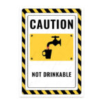 UL2356-ENG - İçilmez İkaz ve Uyarı Levhası