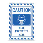 UL2368-ENG - Koruyucu Maske Tak İkaz ve Uyarı Levhası