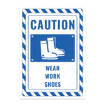 UL2369-ENG - İş Ayakkabısı Giy İkaz ve Uyarı Levhası