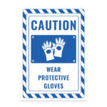 UL2380-ENG - Koruyucu Eldiven Giy İkaz ve Uyarı Levhası