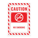 UL2385-ENG - Sigara İçmek Yasaktır İkaz ve Uyarı Levhası