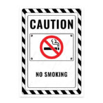 UL2390-ENG - Sigara İçmek Yasaktır İkaz ve Uyarı Levhası