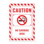 UL2391-ENG - Burada Sigara İçmek Yasaktır İkaz ve Uyarı Levhası