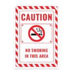UL2397-ENG - Bu Alanda Sigara İçmek Yasaktır İkaz ve Uyarı Levhası
