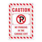 UL2429-ENG - Garaj Çıkışıdır Park Yasak İkaz ve Uyarı Levhası