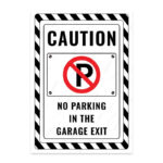 UL2430-ENG - Garaj Çıkışıdır Park Yasak İkaz ve Uyarı Levhası