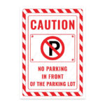 UL2431-ENG - Otopark Önüdür Park Yasak İkaz ve Uyarı Levhası