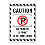 UL2436-ENG - Depo Önüdür Park Yasak İkaz ve Uyarı Levhası