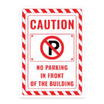 UL2443-ENG - Bina Önüdür Park Yasak İkaz ve Uyarı Levhası